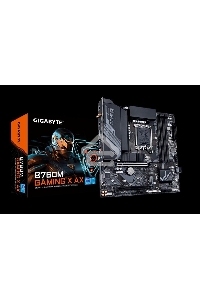 Материнская плата Gigabyte B760M GAMING X AX, LGA 1700, Intel B760, 4xDDR5, 4xSATA, 2xM.2, 1xPCIe 4.0 x16, 1xPCIe 3.0 x16, 1xHDMI, 1xDP, 1x 2.5Gb LAN, 5xUSB-A 2.0, 3xUSB-A 3.2 Gen 1, 3x3.5 мм, 7.1, mATX
