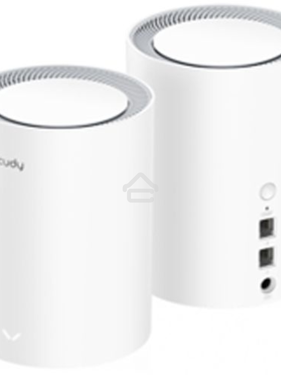 Бесшовный Mesh роутер Cudy M1800 (M1800 2-PACK) AX1800 10/100/1000BASE-TX/Wi-Fi белый (упак.:2шт)