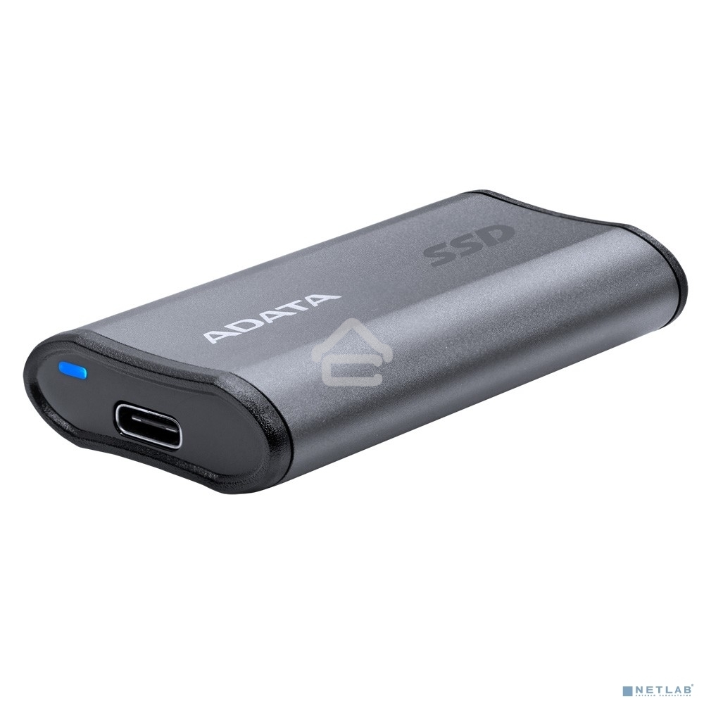 Внешний жесткий диск ADATA 500ГБ USB-C, SE880, R/W 2000MB/2000MB/s, серый