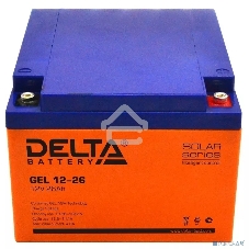 Аккумуляторная батарея Delta GEL 12-26 напряжение 12В, емкость 26А·ч (174х166х125мм)