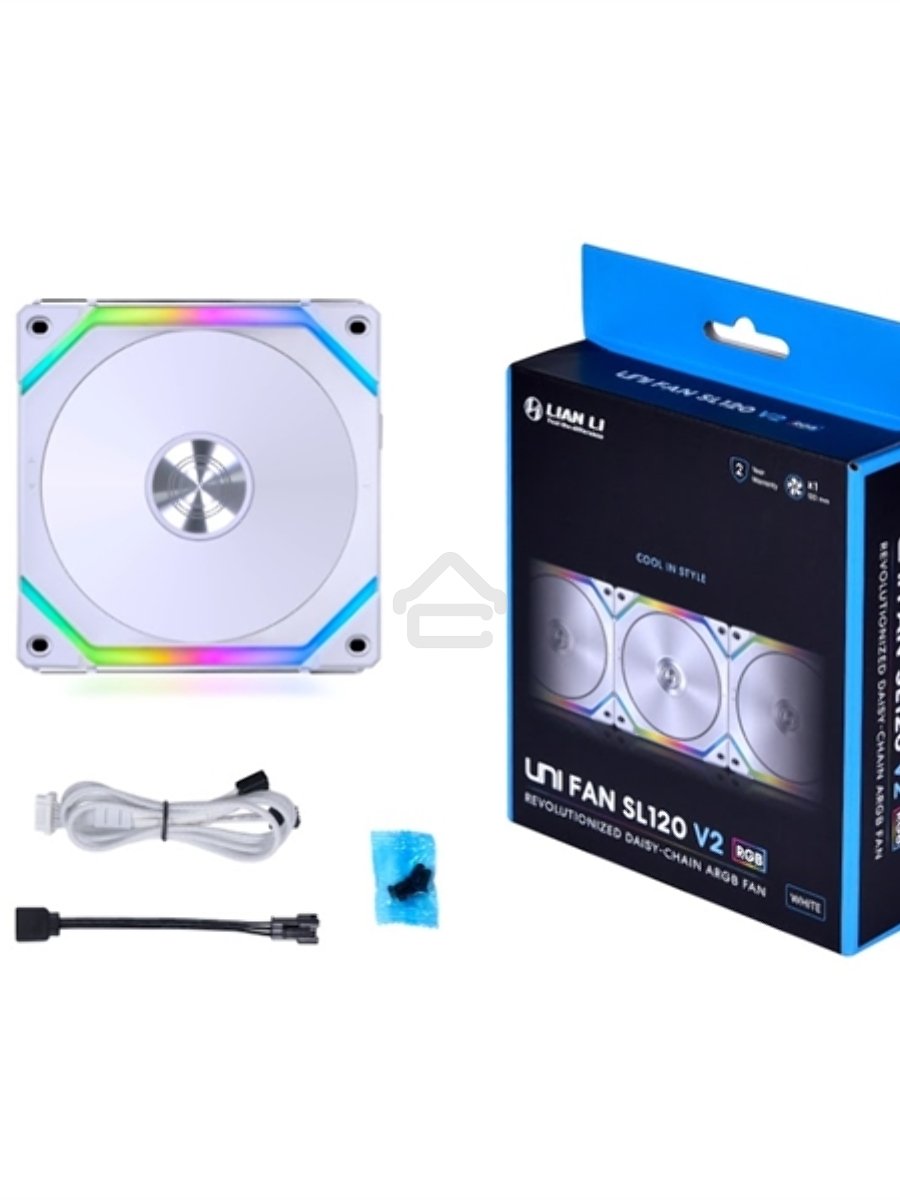 Вентилятор Lian-Li SL V2 120 G99.12SLV21W.00 белый 120мм 1600rpm 29dB 4-pin