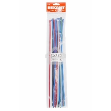 Хомут-стяжкa нeйлонoвая Rexant 400x4,8 мм, цветная, упаковка 25 шт.