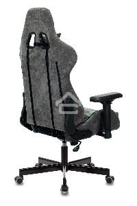 Кресло игровое Бюрократ VIKING 7 KNIGHT B FABRIC черный текстиль/эко.кожа крестовина металл/пластик