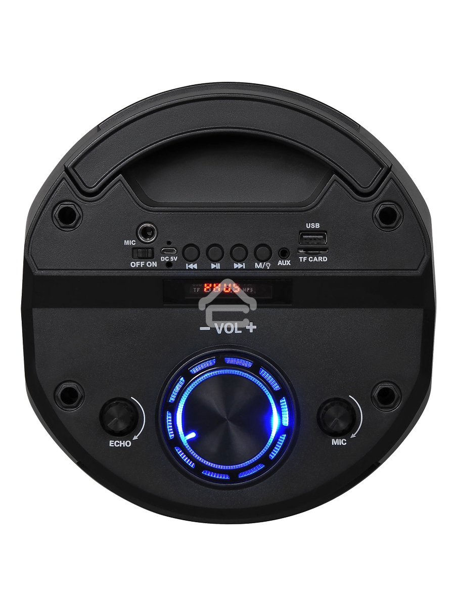 Минисистема Hyundai H-MC170 черный 80Вт/FM/USB/BT/SD/MMC