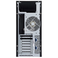 Компьютерный корпус Midi Tower InWin PE689 Black USB 3.0*2+A(HD)+fron fan 120мм*1+rear fan 120мм*1+ 2*2SATA+1*1SATA+Intrusion Switch/ holes for SL20” ATX RACKMOUNT*(без блока питания)