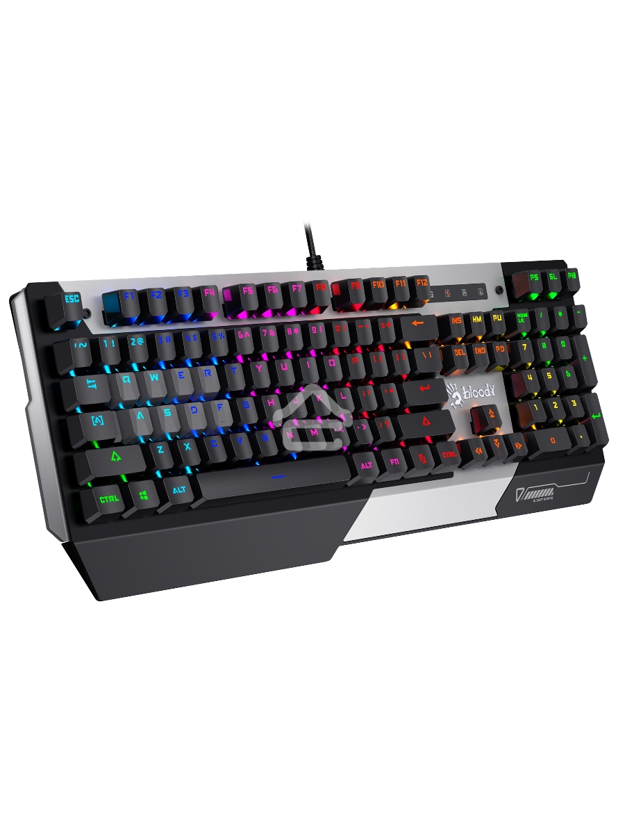 Клавиатура A4Tech Bloody B865R механическая серый/черный USB for gamer LED