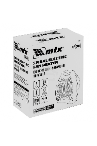 Тепловентилятор MTX FHS-2000, белый, 1000/2000 Вт, 25 м2, термостат