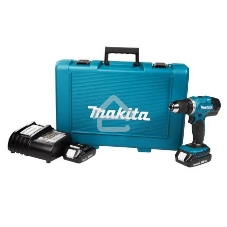 Дрель-шуруповерт Makita DDF453SYE ак 18В,2х1.5А·ч Li-ion,БЗП-13мм,0-400\1300об\м,42\27Нм,1.8кг,чем