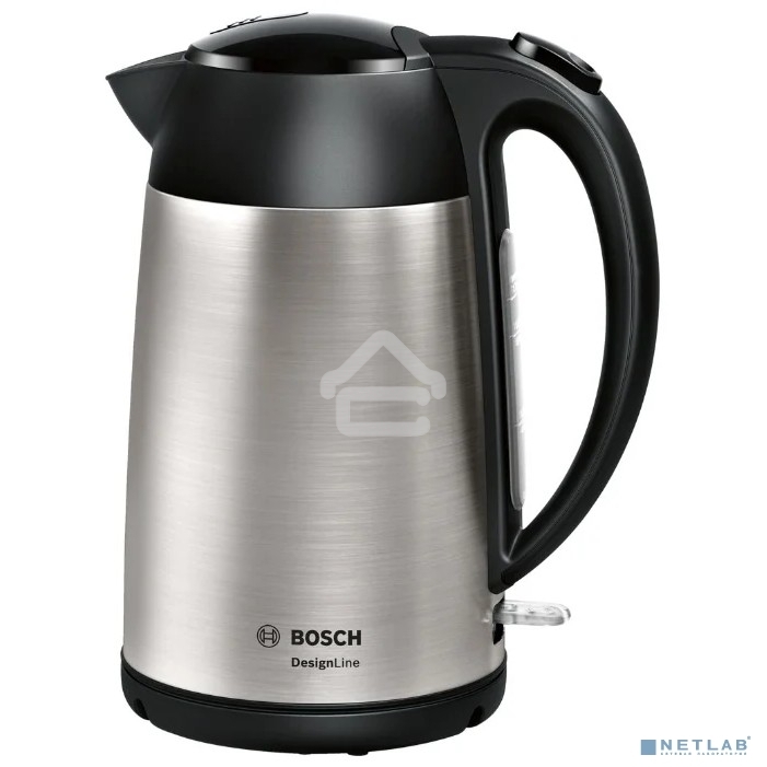 Чайник электрический Bosch TWK3P420 1.7 л, 2400 Вт, черный (корпус: нержавеющая сталь)