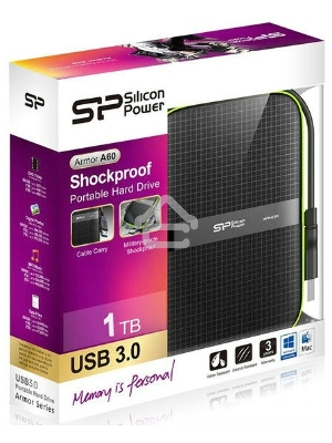 Жесткий диск Silicon Power USB 3.0 1Tb A60 SP010TBPHDA60S3K Armor 2.5