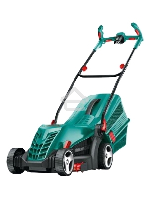 Газонокосилки Bosch ARM 34 06008A6101 Газонокосилка роторная { шир. 34см, Мотор Power drive, Момент 16Нм, 1300Вт, 40л, 11кг, 5 уровней кошения(20-70см); косит вдоль стен, складные Ergo ручки, комп. хранение }