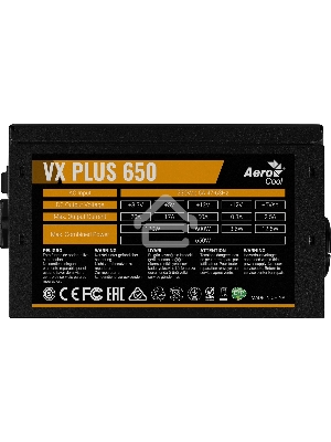 Блок питания Aerocool / Formula VX-650 PLUS, 650Вт, 120мм, черный