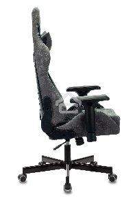 Кресло игровое Бюрократ VIKING 7 KNIGHT B FABRIC черный текстиль/эко.кожа крестовина металл/пластик