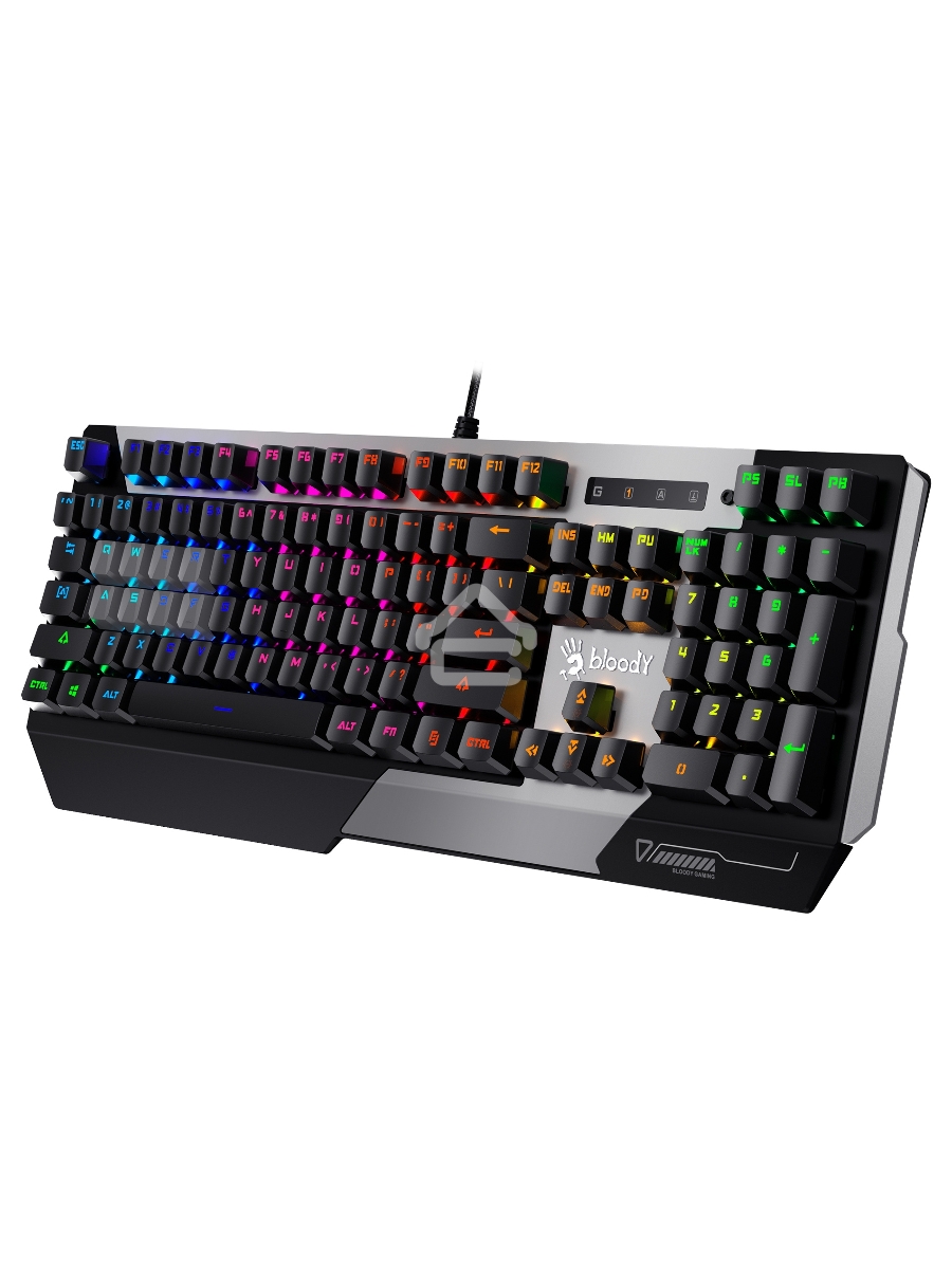 Клавиатура A4Tech Bloody B865R механическая серый/черный USB for gamer LED