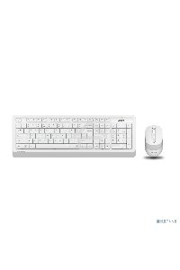 Клавиатура + мышь A4 Fstyler FG1010 клав:белый/серый мышь:белый/серый USB беспроводная Multimedia