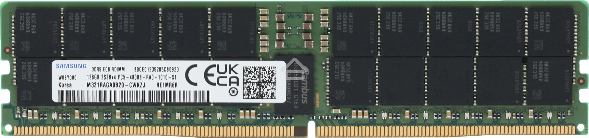 Оперативная память Samsung, DDR5, 128GB (1x128 GB), 4800 MHz, CL40, ECC, RDIMM, OEM