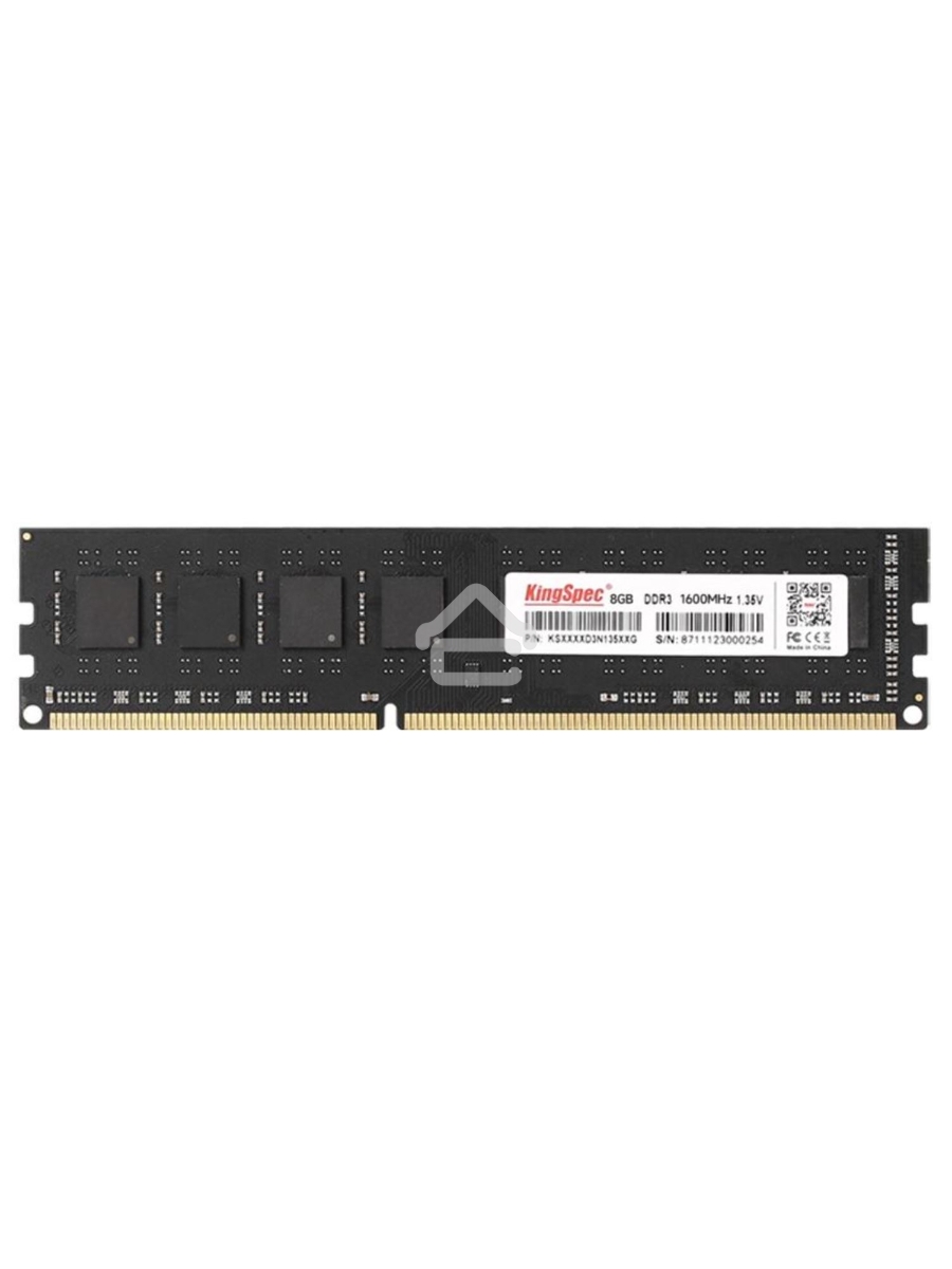 Оперативная память KingSpec, DDR3L, 8GB (1x8 GB), 1600 MHz, CL11, DIMM