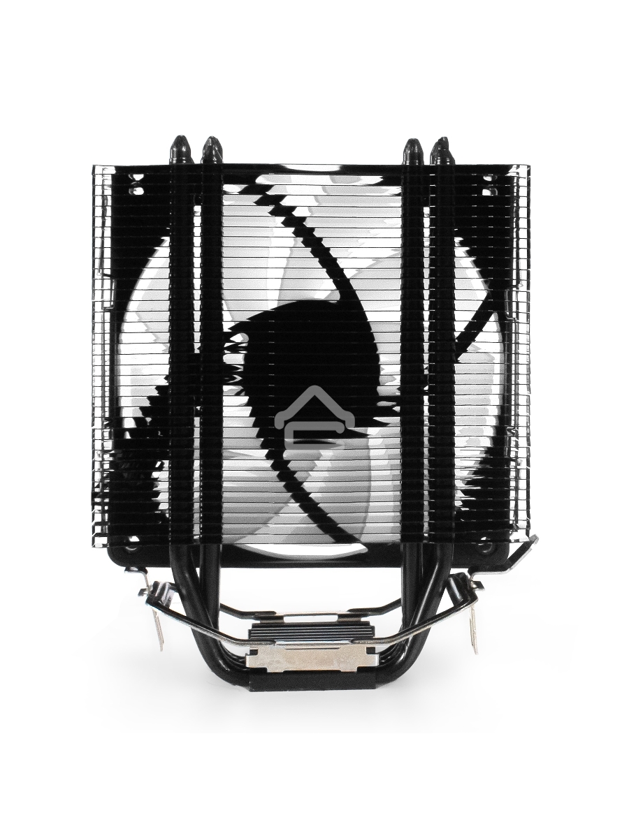 Кулер для процессора ExeGate Dark Magic EE400XL-PWM.ARGB серебристый, 120 мм, алюминий/медь, 2400 об/мин, 37 дБ, 4 pin, 125 Вт, 155 мм