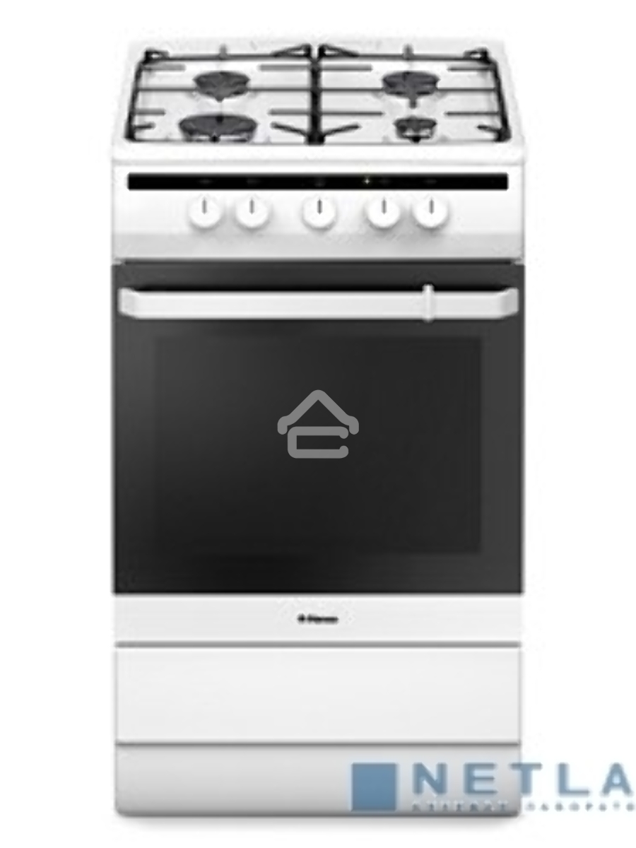 Плита газовая Hansa FCGW51003 белый, конфорок 4 шт, духовка 56 л, 50 см x 85 см x 60 см