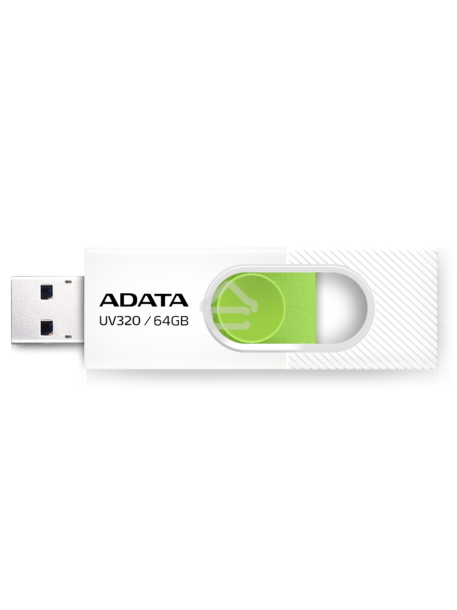 Флеш диск 64GB USB 3.2 Gen1 AUV320-64G-RWHGN White/Green