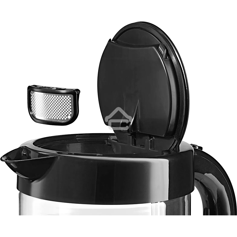 Чайник электрический Bosch TWK70B03 1.7 л, 2400 Вт, черный (корпус: стекло)