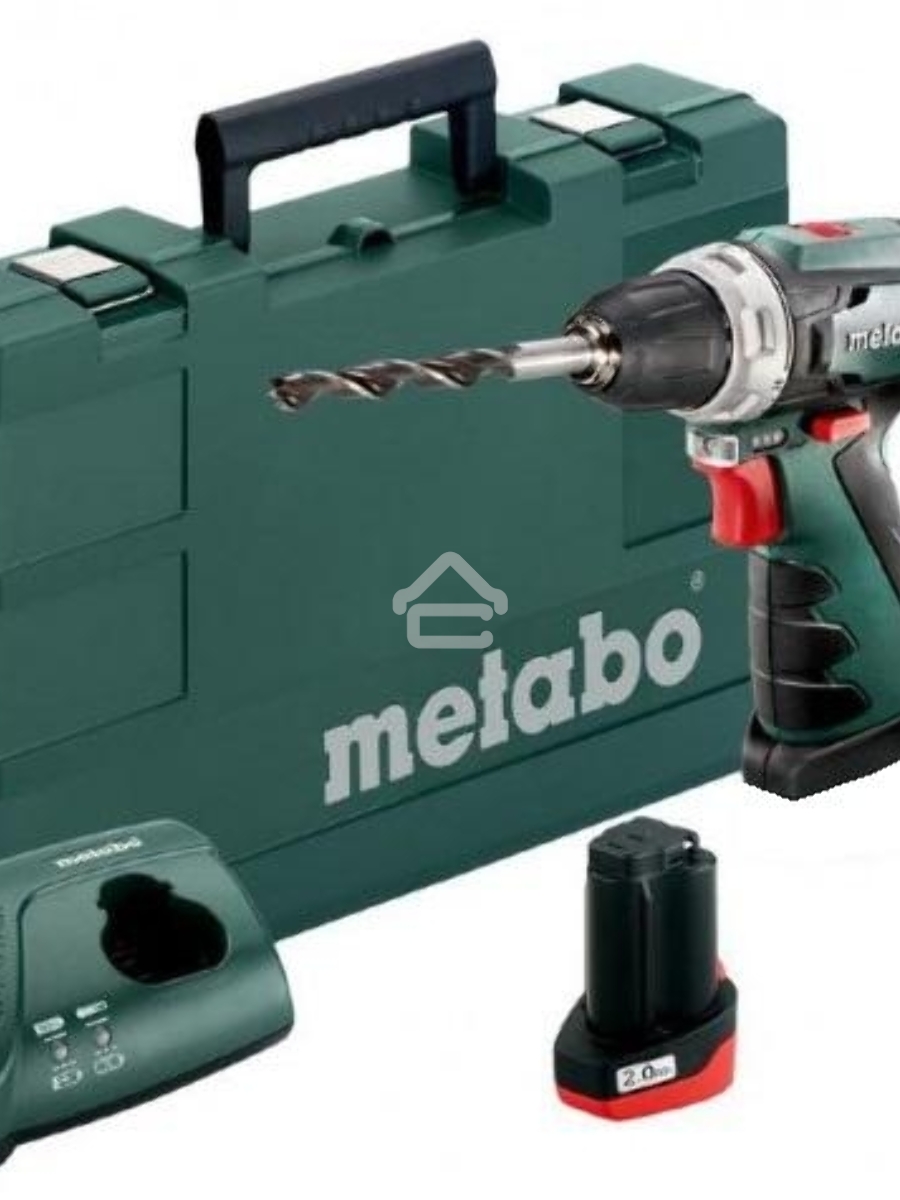 Дрель-шуруповерт Metabo PowerMaxx BS 600080500, Аккумуляторный, 12В, 2 АКБ