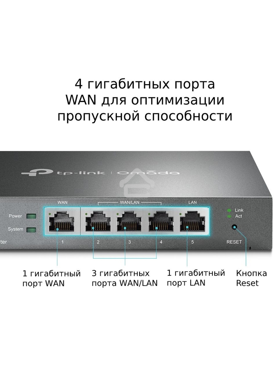 Роутер TP-Link SafeStream ER605 10/100/1000BASE-TX черный