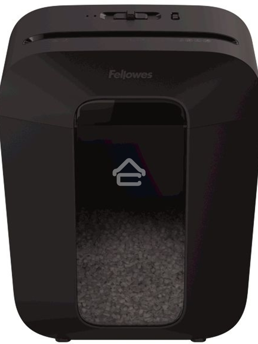 Шредер Fellowes PowerShred LX41 черный (секр.P-4)/перекрестный/8лист./17лтр./скрепки/скобы/пл.карты