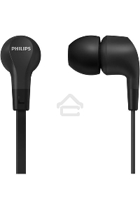 Гарнитура вкладыши Philips TAE1105BK/00 1.2м черный проводные в ушной раковине