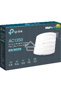Точка доступа AC1350 Wireless MU-MIMO Gigabit Ceiling Mount Access Point, 450Mbps at 2.4GHz + 867Mbps at 5GHz, 802.11a/b/g/n/ac wave 2, Beamforming, Airtime Fairness, MU-MIMO, 802.3af Standard PoE and Passive PoE (Passive POE Adapter included), no more DC
