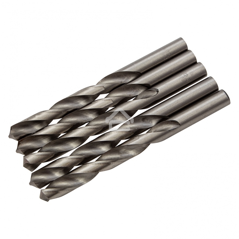 Сверло по металлу Matrix, 12,5 мм, полированное, HSS, 5 шт. цилиндрический хвостовик