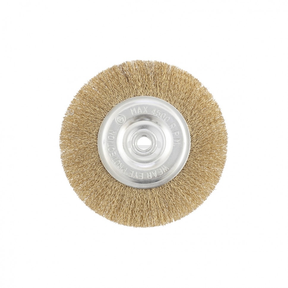 Щетка Matrix для УШМ, 150 мм, М14, плоская, латунированная витая проволока