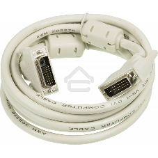 Кабель DVI Ningbo DVI-D(m) dual link/DVI-D(m) dual link 3м феррит.кольца (RD-DVI-3-BR)