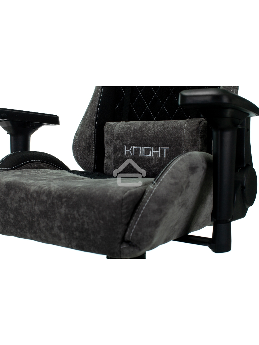 Кресло игровое Бюрократ VIKING 7 KNIGHT B FABRIC черный текстиль/эко.кожа крестовина металл/пластик