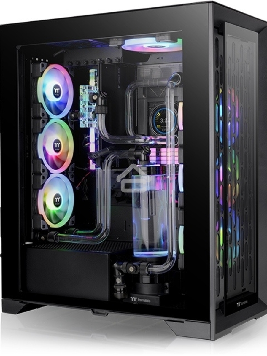 Компьютерный корпус Thermaltake CTE T500 TG ARGB черный без БП ATX 3x140mm 2xUSB3.0 1xUSB3.1 audio bott PSU