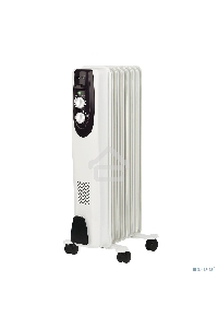 Масляный обогреватель Ballu Classic BOH/CL-07WRN (7 секций), белый, 1500 Вт, 20 м2, термостат