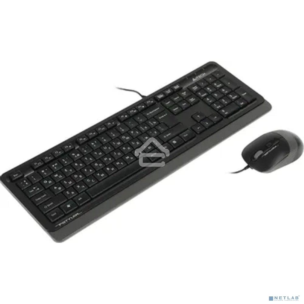 Клавиатура + мышь A4 Fstyler F1010 клав:черный/серый мышь:черный/серый USB Multimedia