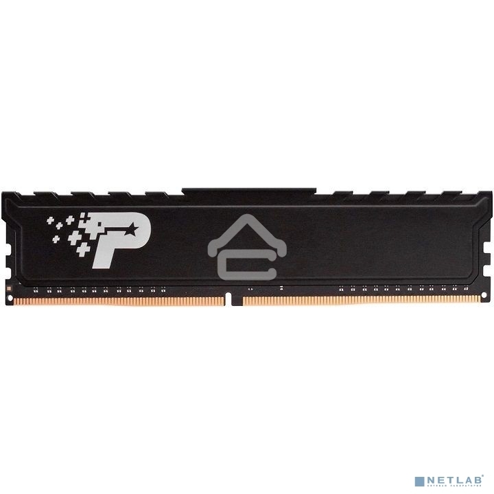 Оперативная память Patriot Signature Premium, DDR4, 16GB (1x16 GB), 2666 MHz, CL19, DIMM, радиатор, черный