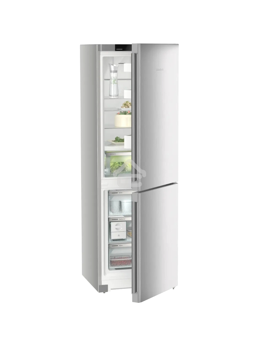Холодильник Liebherr Plus CBNsdc 522i-22 001 серебристый SmartSteel двухкамерный 216/94л морозилка снизу, No Frost