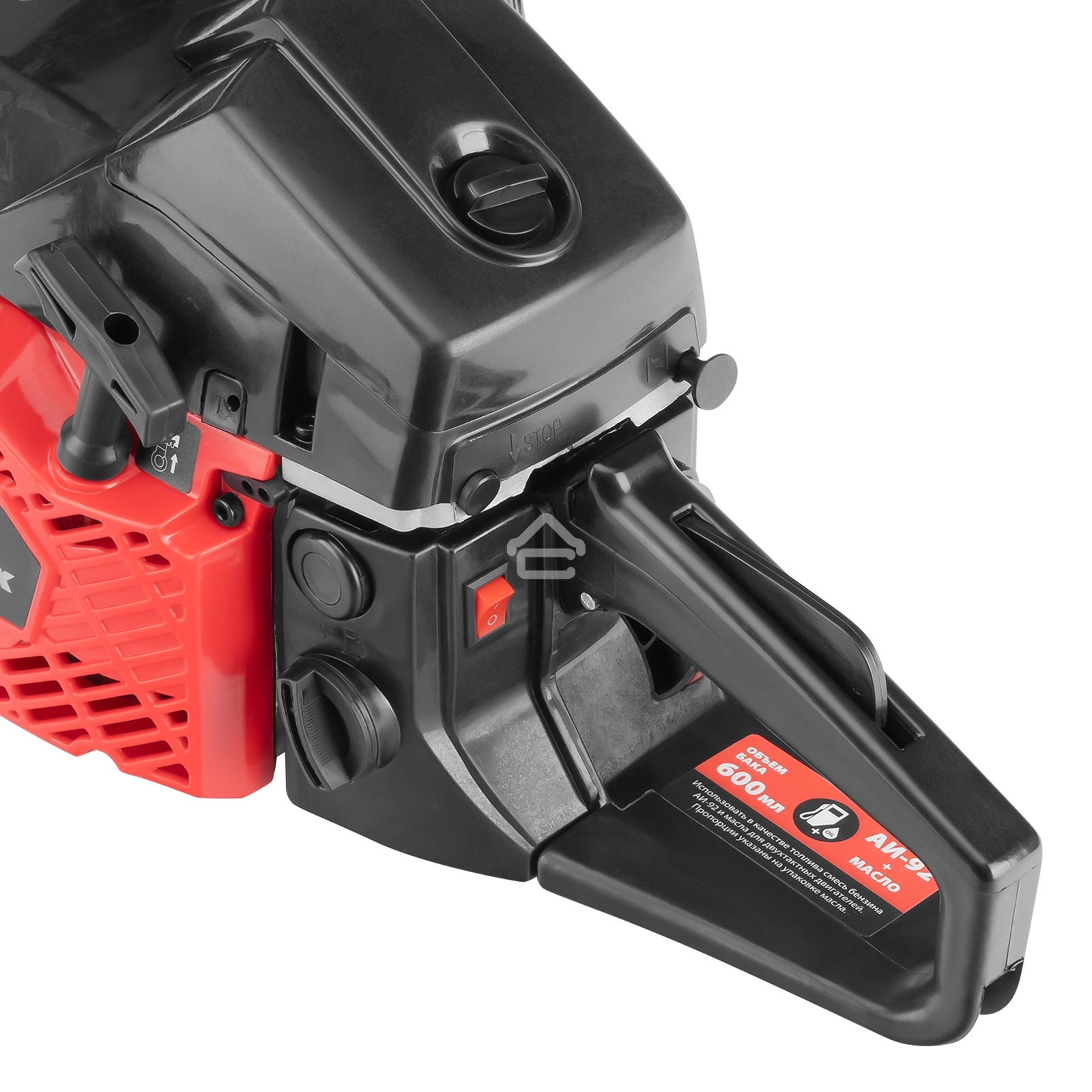 Пила цепная бензиновая MTX S-5218, шина 45 см, 52см3, 3 л.с., шаг 0,325, паз 1,5 мм, 72 зв