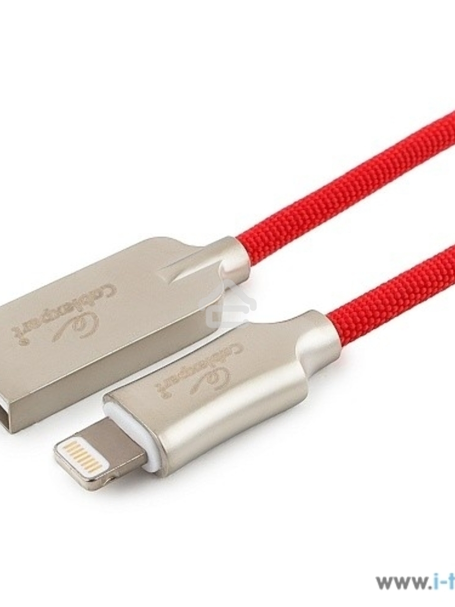 Кабель USB Cablexpert для Apple CC-P-APUSB02R-1M, MFI, AM/Lightning, серия Platinum, длина 1м, красный, блистер