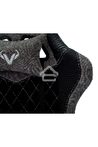 Кресло игровое Бюрократ VIKING 7 KNIGHT B FABRIC черный текстиль/эко.кожа крестовина металл/пластик