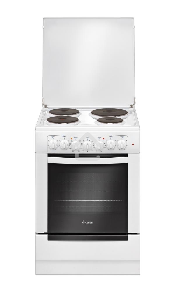 Плита электрическая Gefest 6140-02 белый, конфорок 4 электрических, духовка 55 л, 60 см x 85 см x 60 см