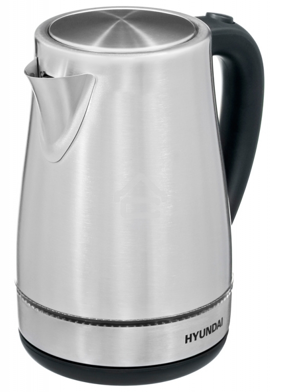 Чайник электрический Hyundai HYK-S3020 1.7 л, 2200 Вт, серебристый матовый/черный (корпус: металл)