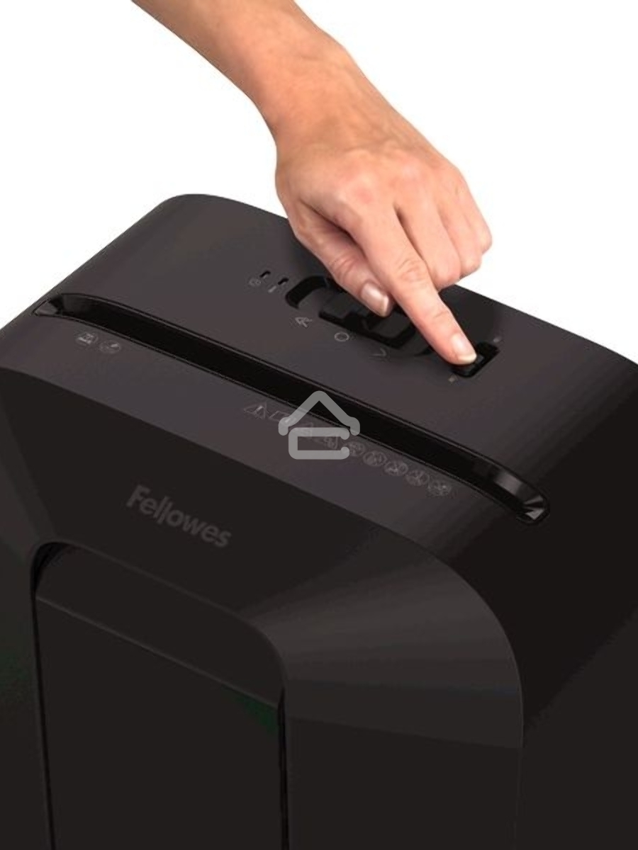 Шредер Fellowes PowerShred LX41 черный (секр.P-4)/перекрестный/8лист./17лтр./скрепки/скобы/пл.карты
