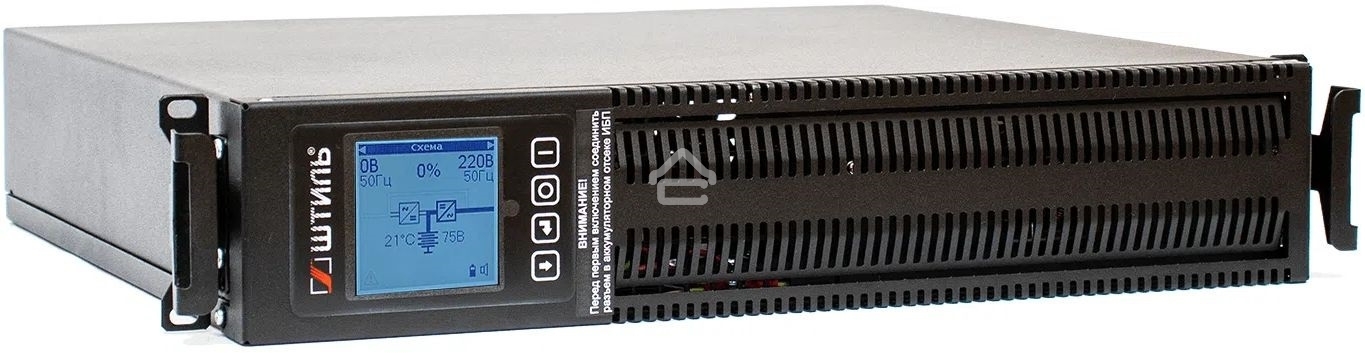 Источник бесперебойного питания ШТИЛЬ 1000 ВА; on-line; батарея: 36В, int, ext (no incl; 2U; rack/tower