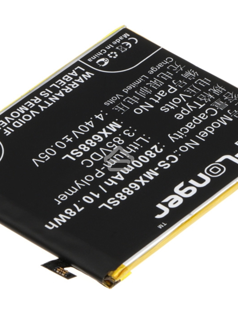 Аккумулятор CameronSinoCS-MX688SL BT68 для Meizu M3S mini 3.85V / 2800mAh / 10.78Wh