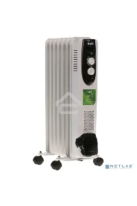 Масляный обогреватель Ballu Classic BOH/CL-07WRN (7 секций), белый, 1500 Вт, 20 м2, термостат