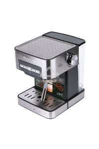 Кофеварка рожковая Endever Costa-1065 серебристый, исп. кофе - молотый, 1.6 л, 1000 Вт, 20 бар.