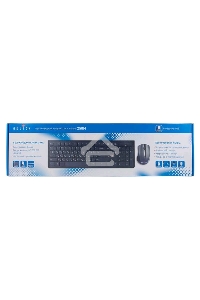 Клавиатура + мышь Oklick 250M клав:черный мышь:черный USB беспроводная slim